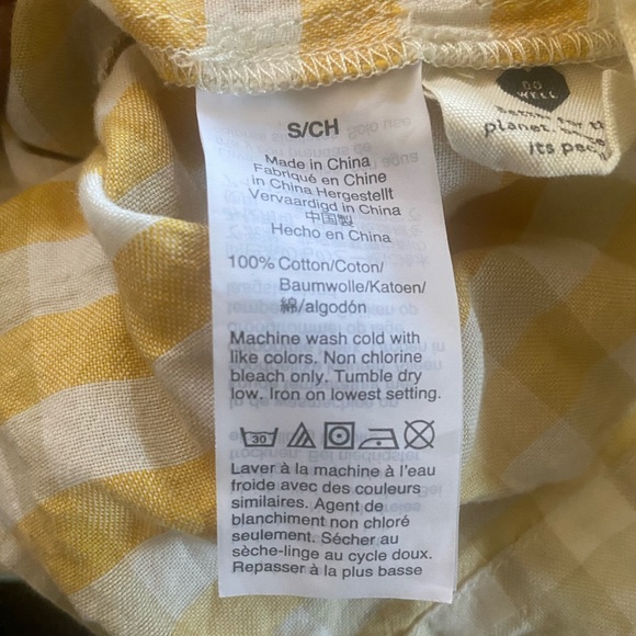 Madewell Tie-Front Paperbag Midi Skirt Size Small Ombré Gingham 100% Cotton - Picture 6 of 6